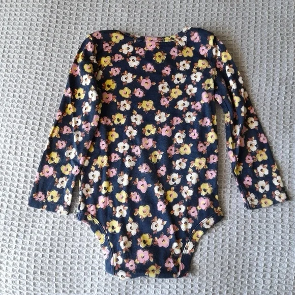 Joe Fresh Blue and Pink Butterfly Bodysuit - Picture 3 of 3